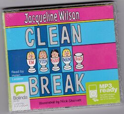 CLEAN BREAK JACQUELINE WILSON UNABRIDGED MP3 AUDIO BOOK READ HELEN LEDERER. NEW