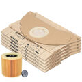 Staubsaugerbeutel Papier +/- Filter für Kärcher MV 2 , WD 2 , A 2000 - A 2099