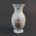 Edle Vohenstrauss Johann Seltmann Bavaria Porzellan Vase, Blumen, Goldrand