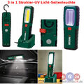 LED Akku Arbeitsleuchte 3in1 UV-Licht Strahler Handleuchte Werkzeuglampe Magnet