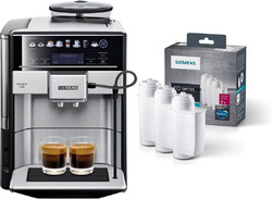 Siemens Kaffeevollautomat EQ.6 plus S700 TE657503DE, 1500 W, Edelstahl & BRITA I