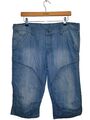 Herren Bermuda Shorts Jeans Short Kurze  Hose Denim Stonewashed Denim Co W34
