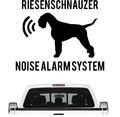 Riesenschnauzer Noise Alarmsystem Auto Aufkleber Hund Folie Schnauzer Riesen