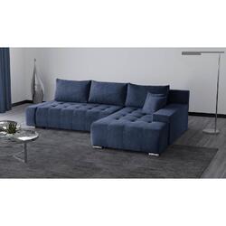 Ecksofa  Sofa DRACO L mit Schlaffunktion, 270 cm, Bettkasten Couch Wohnzimmer