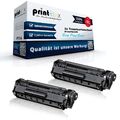 2x Reman Tonerkartuschen für HP12A Drucker Patrone Laser Kit - Easy Print Serie