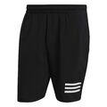 Herren adidas Club Tennis 3-Streifen normale Passform Shorts in schwarz