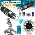 Mini 1600X USB Digital 8 LEDs Mikroskop Lupe Fach Endoskop HD Microscope Kamera