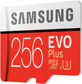 SAMSUNG EVO Plus, Micro-SDXC Speicherkarte, 256 GB, 100 MB/s OVP NEU