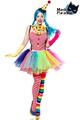 Clown Girl Kostüm Klown Kostüm Komplett Set Halloween Karneval Fasching Gr S