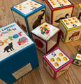Erstes Lernen  Stapelwürfel Wörter Baby Kleinkind Spielzeug Lernspielzeug TOP