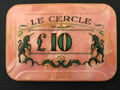 Plaque 10 GBP Casino "Le Cercle Les Ambassadeurs Club" COA James Bond 007 Dr. No
