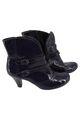 GINO VENTORI Stiefel Damen Gr. 39 Blau Ankle Boots Lack