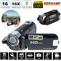 Videokamera Camcorder 1080P Full HD Vlogging für YouTube Digital 16X Zoom HD