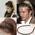 Haarreifen in Sport-Look Welle-Eisen Draht Kopfbedeckung Freizeit Männer Frauen