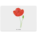 Tischset Blume Mohnblume - Geschenk Respekt Naturliebe Frühlings Deko Religion