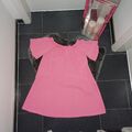 Neu Carmenkleid Oversize M L 40 42 44 46 Neon Pink H&M Sommerkleid Top Zustand