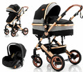 Trally® 3in1 Kinderwagen Komplettset Reisebuggy & Autositz Kombikinderwagen T3