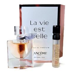Lancome La vie est belle 4 ml Eau de Parfum Miniatur + 1,2 ml Belle Spray Probe 