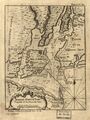 A4 Nachdruck von Seen und Flüssen Karte New York