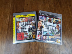 Grand Theft Auto GTA V & IV / 4 & 5 Vollständig - Sony Playstation 3/PS3 USK 18