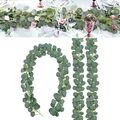 200 CM Künstliche Eukalyptus Girlande Hängen Rattan Hochzeit Grün Wohnkultur