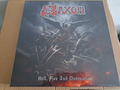 Saxon - Hell, Fire And Damnation, Ltd. Box Set, Vinyl LP Sunburst, CD+merch, ovp