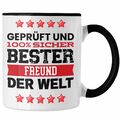 Trendation - Bester Freund Der Welt Geschenk Tasse für Bester Freund Geburtstag