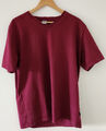 Trigema T-Shirt mit V-Ausschnitt, Kurzarm, Sangria-Rot, Größe L