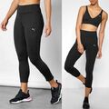 Puma 3/4 Tight Damen Sport Legging High Waist Laufhose Fitness Hose Gym schwarz