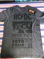 AC/DC Highway To Hell Black Photo -  Tour Männer T-Shirt grau meliert Gr.XL Neu