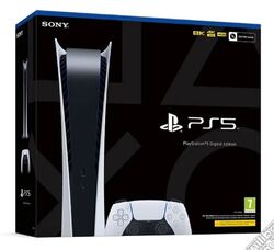 Sony PS5 Digital Edition Spielekonsole - Weiß