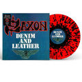 SAXON - Denim And Leather - limited splatter Vinyl LP - Reissue - NEU NEW