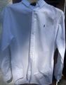 Ralph Lauren Herrenhemd Hemd Gr. XL weiß Classic fit Langarm