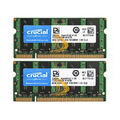 Lot Crucial 8GB 4GB 2GB 2RX8 PC2-6400 DDR2-800MHz 200pin SODIMM Laptop Speicher