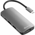 Sharkoon USB 3.0 Type C Multiport Adapter USB-C, HDMI, MicroSD, Dockingstation