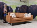 Tommy M   BUSTER  Sofa 200 cm offene Ziernähte Leder Desert tobacco Machalke  *K