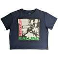 The Clash Crop Top T Shirt London Calling Band Logo Nue offiziell damen Navy
