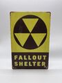 Blechschild Fallout Shelter 20x30cm Nostalgie Retro Reklame Vintage Geschenk