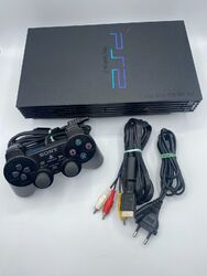 Sony Playstation 2 PS2 FAT SCPH-30004 R inklusive Controller und allen Kabeln
