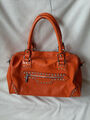 Handtasche, orange, Shopper