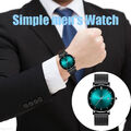 Herren Armbanduhr GroBe Ziffern Watch Classic Geeignet Business Multi-Color ist