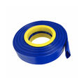 2" - 50m PVC Blau Bauschlauch Feuerwehrschlauch Schlauch Industrie Flach 2 Zoll