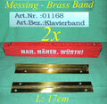 2x 17cm Scharnier Messing Klavierband Scharnierband Türband Brass Piano Hinge Y