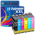 12 Patronen XL PlatinumSerie für Epson TE0801-TE0806 StylusPhoto P50 PX650 PX660
