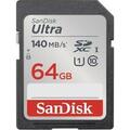 SanDisk Ultra SDXC UHS-I Card 64 GB 140 MB/s SD Speicherkarte *NEU & OVP *