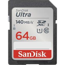 SanDisk Ultra SDXC UHS-I Card 64 GB 140 MB/s SD Speicherkarte *NEU & OVP *