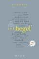 Hegel. 100 Seiten | Dietmar Dath | Taschenbuch | Reclam 100 Seiten | Broschiert