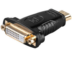 Goobay® Adapter DVI-D Buchse (24+1) auf HDMI Stecker ( 19 pin ) PC TFT Monitor