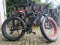 Elektro Fatbike 26 x 4 Fat Ebike 1000W Fat Tire Mountainbike E-Bike 17,5Ah Akku