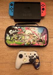 Nintendo Switch Konsole mit Joy-Con, Reisetasche Und Controller Link/Zelda